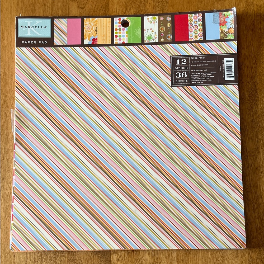MARELLA Vibrant Paper Pad 34 Sheets
